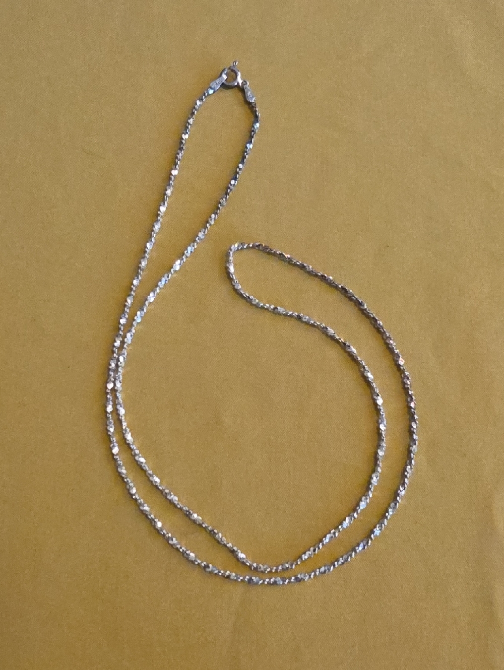 Sterling Silver Italy - Twisted Rope Chain Necklace